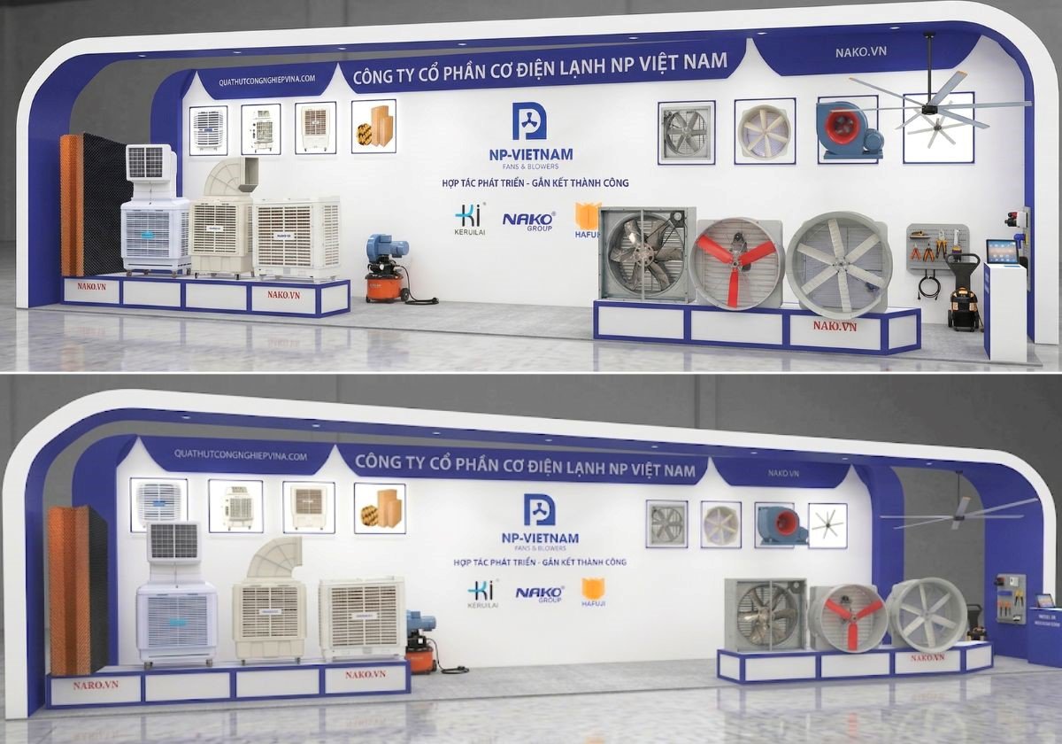 Gian hàng NP Việt Nam tại vị trí H1 276-284 là điểm đến không thể bỏ qua cho các doanh nghiệp đang tìm kiếm giải pháp làm mát tối ưu tại VietBuild Hà Nội 2026.