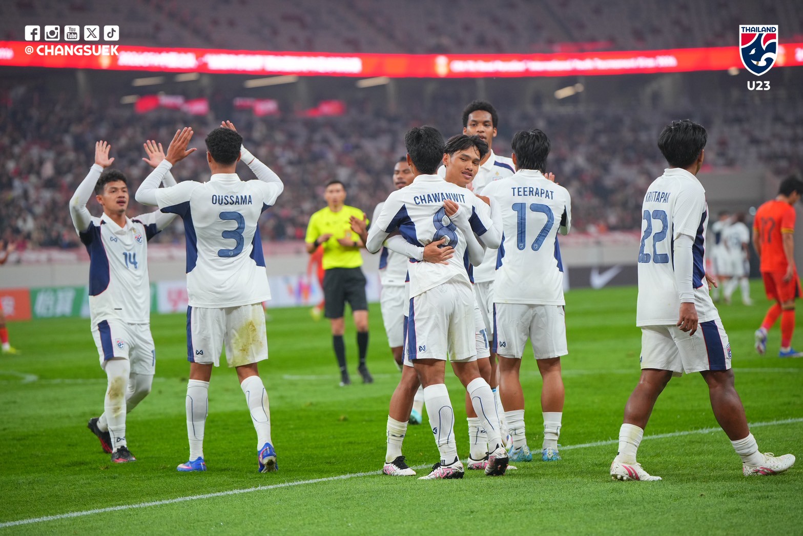 Trực tiếp bóng đá U23 Trung Quốc - U23 Thái Lan: 2 thẻ đỏ cuối trận (Hết giờ) - 3