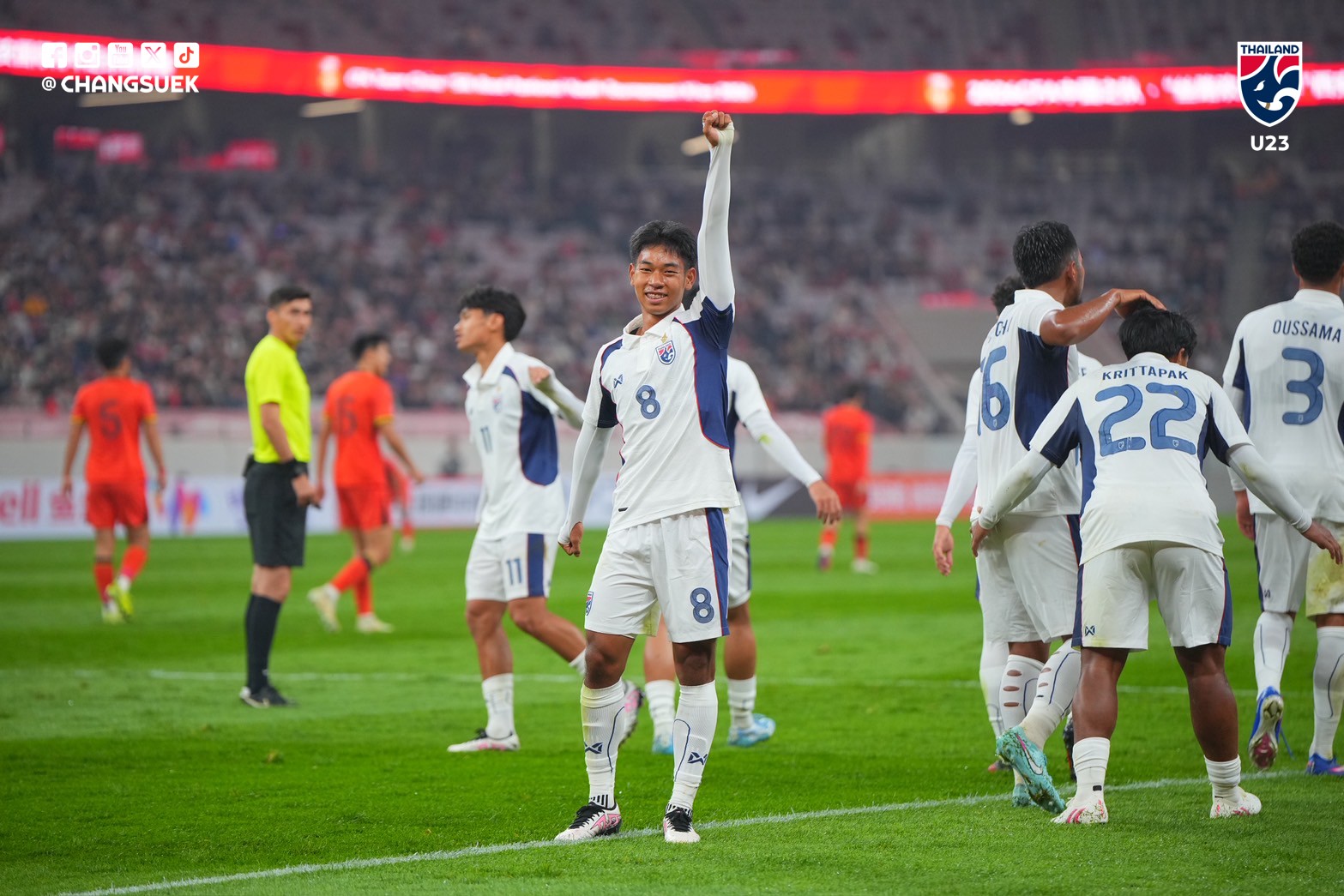 Trực tiếp bóng đá U23 Trung Quốc - U23 Thái Lan: 2 thẻ đỏ cuối trận (Hết giờ) - 6
