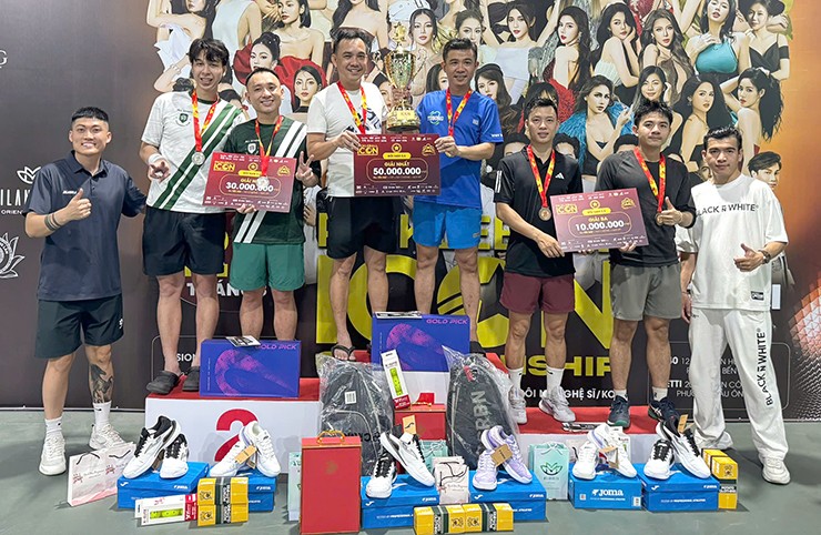 Á hậu Thanh Ngân khoe dáng 1m75, Thảo Uyên giành hoa khôi pickleball trị giá 1,8 tỷ đồng - 6