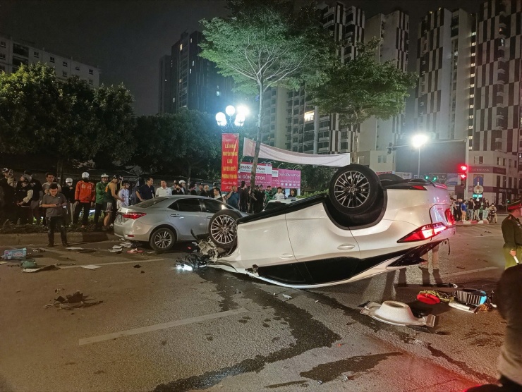 Hiện trường vụ tai nạn. (Ảnh: Thanh Hà)