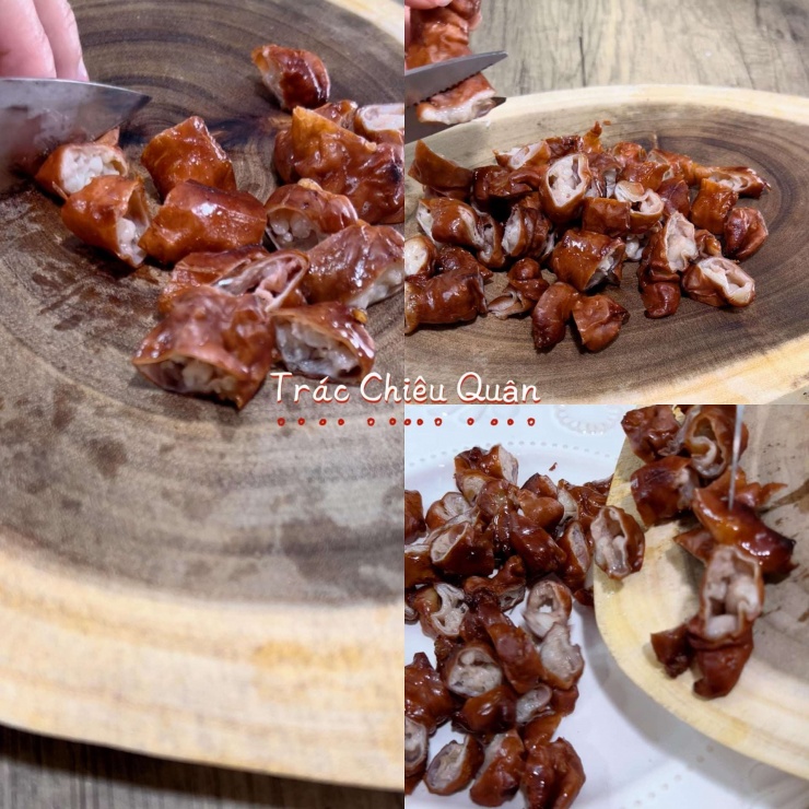 Cách làm lòng già chiên giòn: Ròng giòn rụm