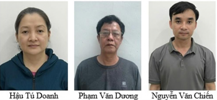 Các bị can trong vụ án.