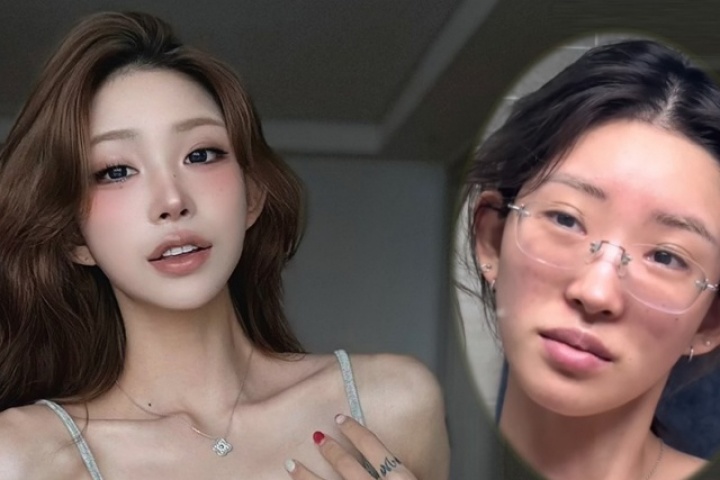 Diện mạo khó nhận ra khi thiếu son phấn của con gái Choi Jin Sil