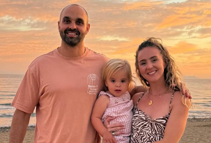 Gus và Emily bên con gái Leni. Ảnh: GoFundMe