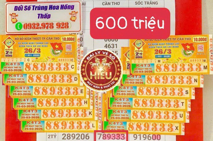 Xổ số miền Nam: Chiều 26-3, lộ diện nhiều người trúng dãy số độc đắc “siêu đẹp” - 3