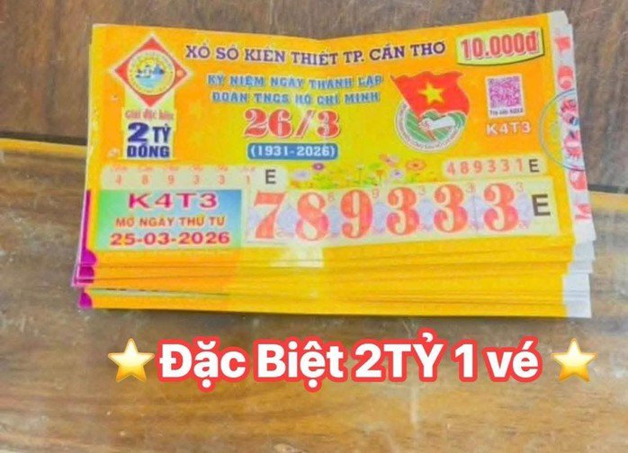 Giải độc đắc và giải an ủi của vé số Cần Thơ "ở lại" TP Cần Thơ. Ảnh: ĐLVS Hiểu