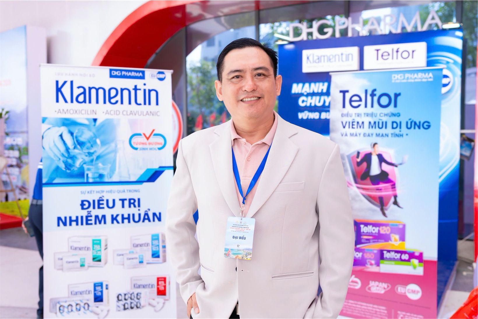 Ông Nguyễn Ngọc Toàn - Giám đốc ngành hàng Kháng sinh, DHG Pharma tại hội nghị.