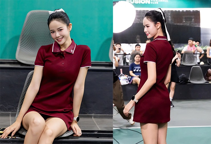 Katty cho biết cô đã có khoảng 1,5 năm chơi tennis trước khi chuyển sang chơi pickleball vào tháng 6 năm ngoái. Tuy nhiên, cô chỉ có khoảng 2-3 buổi tập luyện trong tuần. Người đẹp cao 1m73 cho biết bản thân sẽ phải cải thiện cảm giác bóng, đặc biệt là xử lý tốt hơn ở các đường lốp bóng của đối thủ.