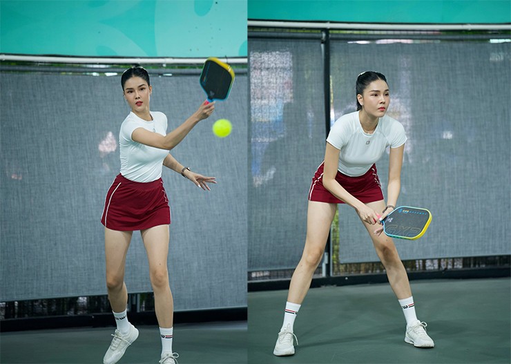 Vợ xinh của Mạc Hồng Quân cùng dàn chân dài so tài kịch tính tại giải pickleball - 8