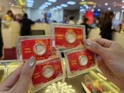 Cuối ngày 26-3, giá vàng tại SJC, Mi Hồng, Bảo Tín Minh Châu giảm tiếp