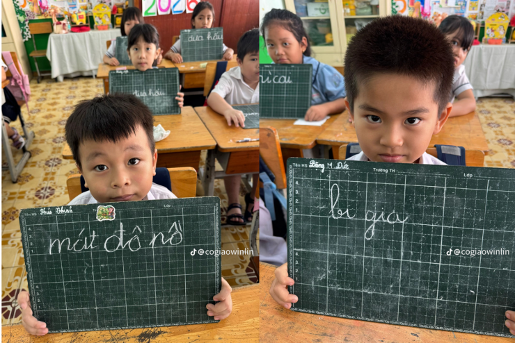 Thử thách lọc lỗi chính tả đoán món ăn. Ảnh: @cogiaowinlin.