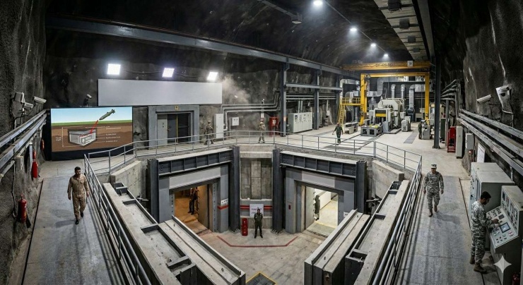 Nhiều căn cứ ngầm nằm sâu dưới lòng đất của Iran gần như “miễn nhiễm” trước các đòn tấn công của Mỹ và Israel. Ảnh minh họa được tạo bởi AI/Dân Việt