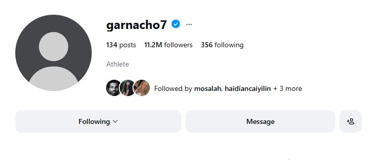 Garnacho xóa hết thông tin về Chelsea trên Instagram, kể cả ảnh đại diện