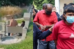 Cặp nam nữ làm 'chuyện ấy' trong nghĩa trang lĩnh án tù