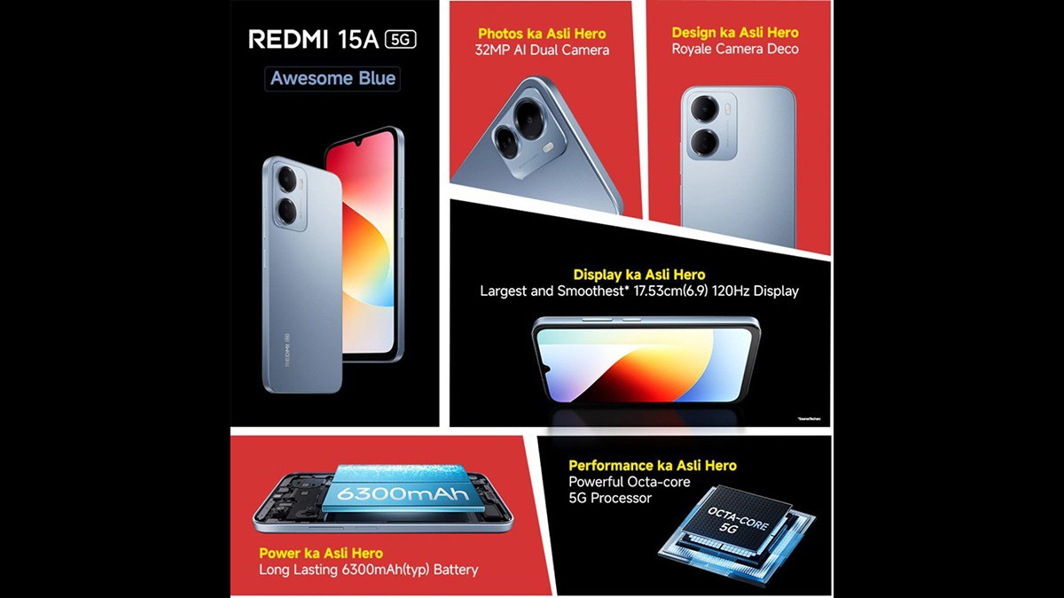 Redmi 15A 5G ra mắt: Pin 6.300 mAh, màn hình 120Hz, giá từ 3,6 triệu đồng - 3