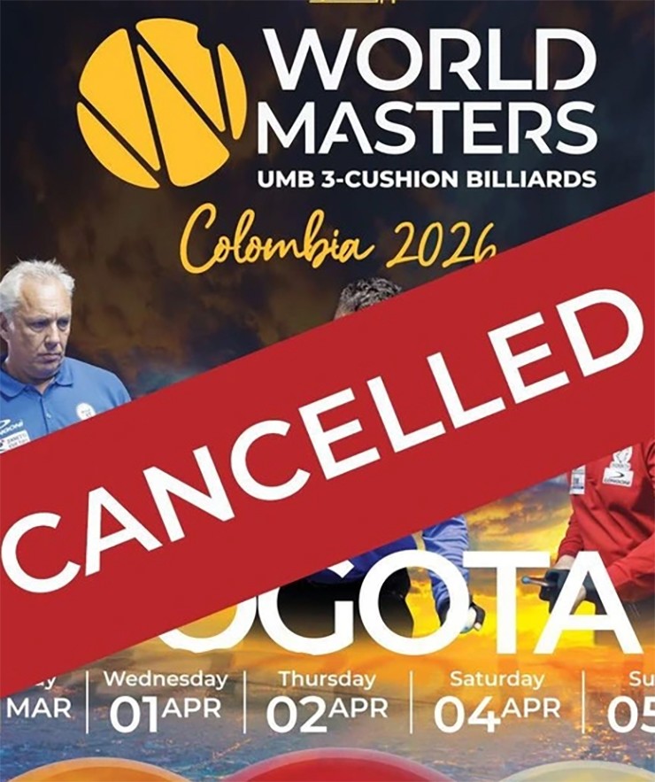 World Masters&nbsp;2026 tại Colombia bất ngờ bị hủy khi chỉ còn vài ngày sẽ khởi tranh