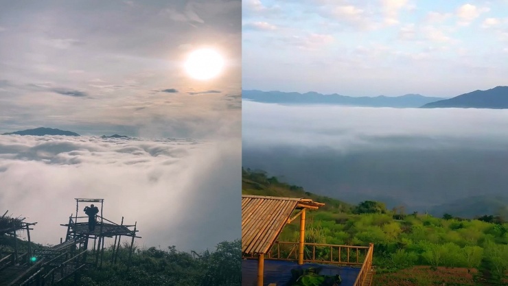 Mây sát mặt đất rất thích hợp cho du khách check-in