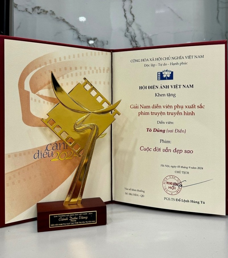 Tô Dũng từng đạt giải Cánh diều vàng.