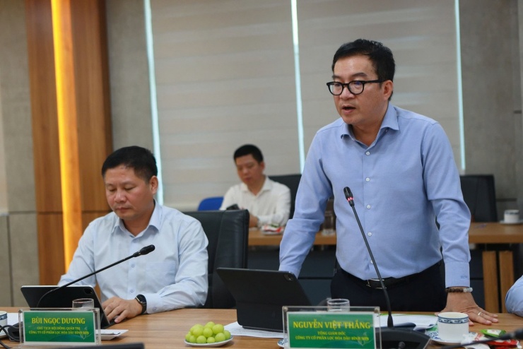 Ông Nguyễn Việt Thắng - Tổng Giám đốc BSR phát biểu tại buổi làm việc.