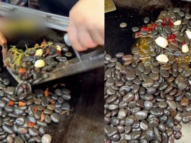 Món đá xào tỏi ớt gây sốt tại Trung Quốc