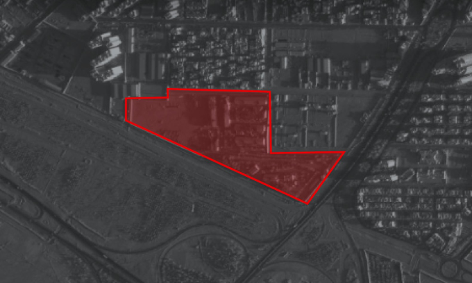 Nơi được cho là cơ sở sản xuất tên lửa, thủy lôi của Iran ở thành phố Yazd. Đồ họa: IDF