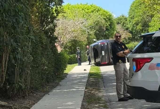 Hiện trường vụ tai nạn. Ảnh: Backgrid