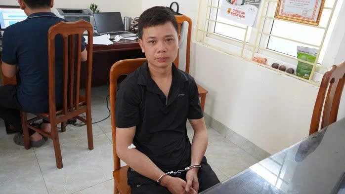 Nguyễn Ngọc Đạo tại cơ quan công an