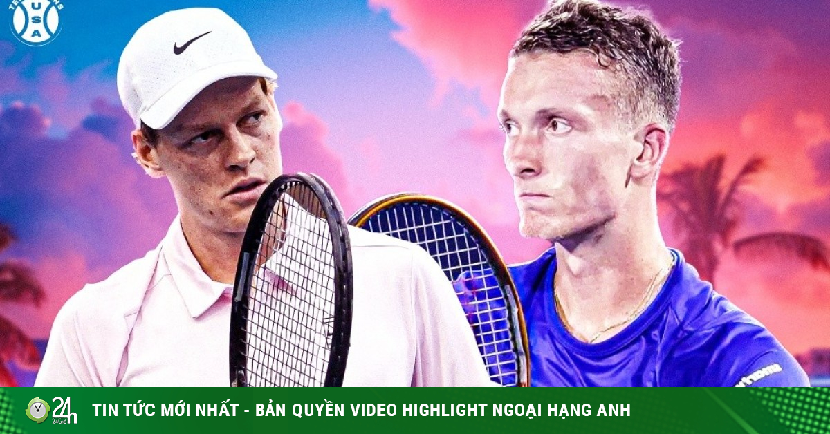 Chung kết tennis đỉnh cao Miami Open: Sinner quá "hủy diệt", Lehecka mơ địa chấn