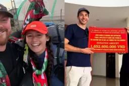 Cặp đôi đi bộ từ Anh sang Việt Nam: Hành trình 14.000 km diệu kỳ và ý nghĩa