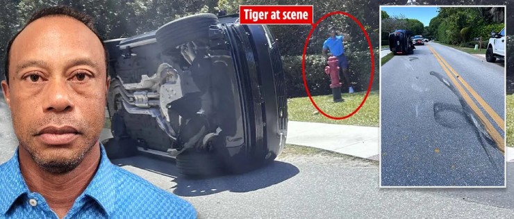 Tiger Woods đang bị tạm giữ sau khi để xảy ra tai nạn mới nhất ở Mỹ