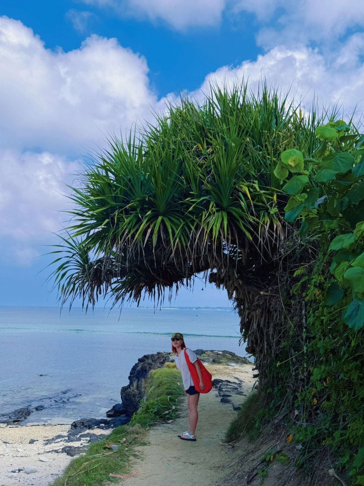 Những điểm check in mà theo nữ du khách có thể đi bộ chụp ảnh rất nhiều lần không biết chán. (Ảnh: Tạ Thị Thủy)