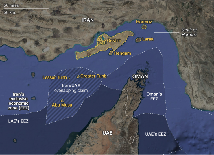 Bảy hòn đảo nắm giữ 'chìa khoá' eo biển Hormuz - 1