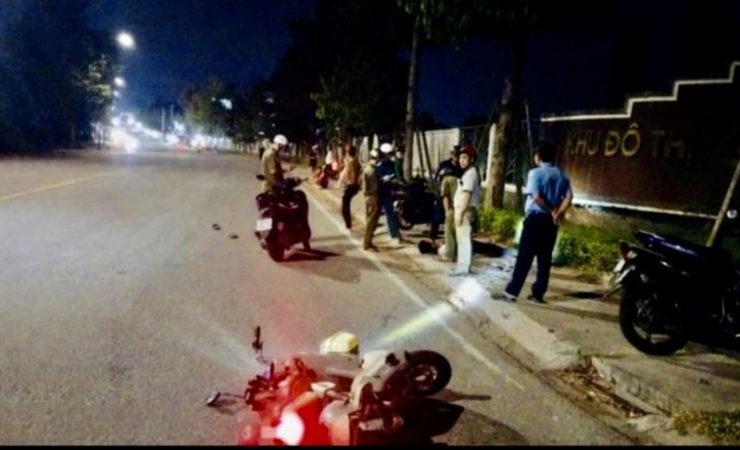 Hiện trường vụ án mạng.