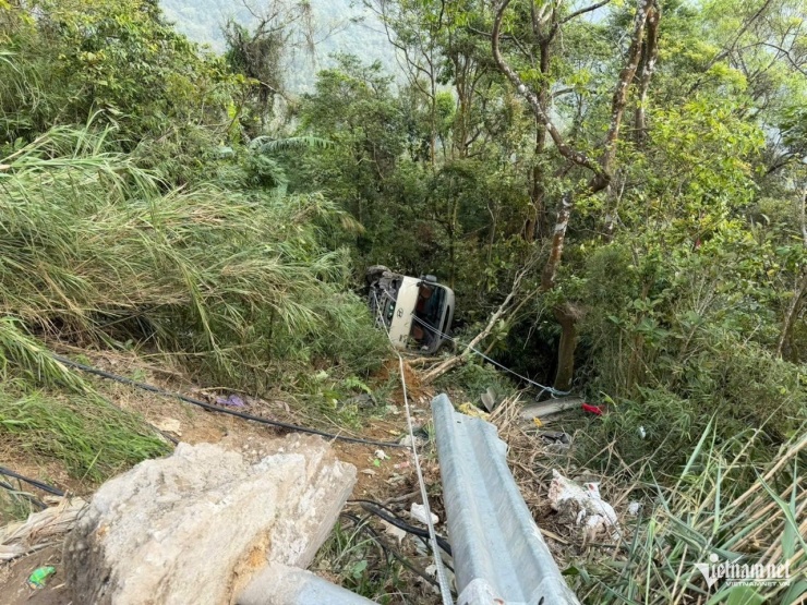 Hiện trường vụ tai nạn. Ảnh: AT