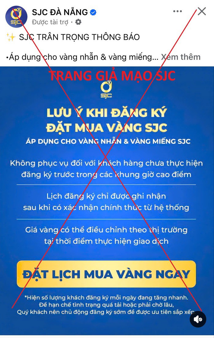 Xuất hiện thủ đoạn lừa mới liên quan vàng miếng SJC, khách hàng hết sức lưu ý - 2