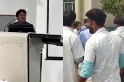 Thầy giáo bị đánh tới tấp vì cầu hôn sinh viên ngay trên lớp học