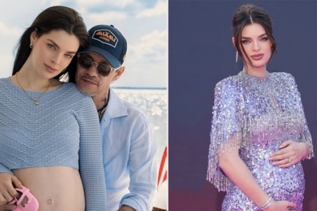 Vợ hoa hậu của Marc Anthony khoe tin vui sắp sinh con gái