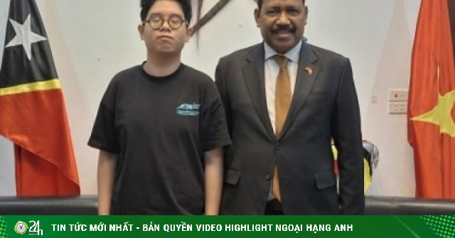 Nam sinh lớp 9 của Việt Nam được Tổng thống Timor-Leste mời thăm và diễn thuyết