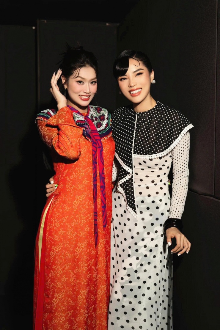Hoa hậu Thiên Ân và Kỳ Duyên có tình bạn thân thiết. Ảnh: Tư liệu
