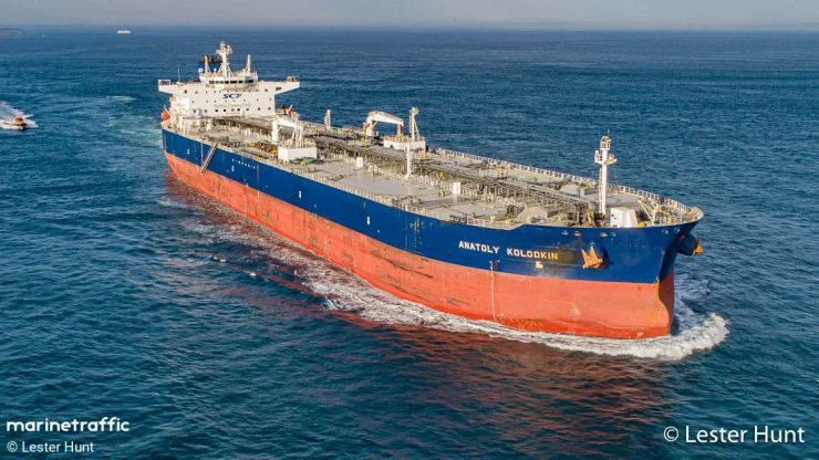 Tàu Anatoly Kolodkin của Nga chở đầy dầu thô có thể cập cảng Cuba vào tối 30 rạng sáng 31/3. Ảnh: Marine Traffic.