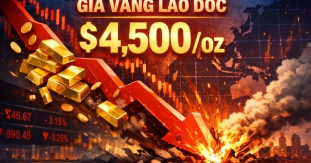 Giá vàng thế giới 30/3 giảm mạnh