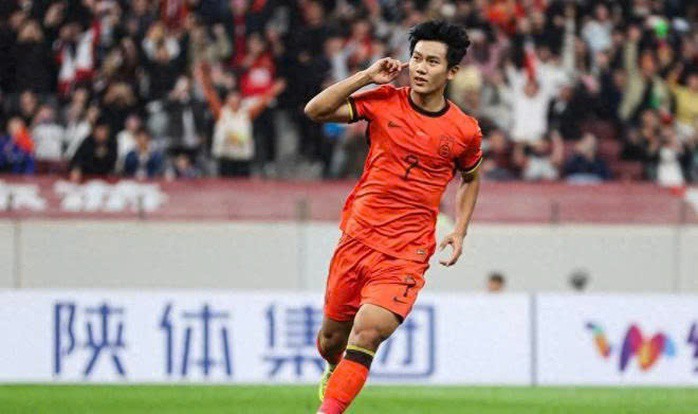 Tiền đạo chủ lực Xiang Yuwang có thể sẽ vắng mặt ở trận gặp Việt Nam sắp tới (Ảnh: 163 Sports)