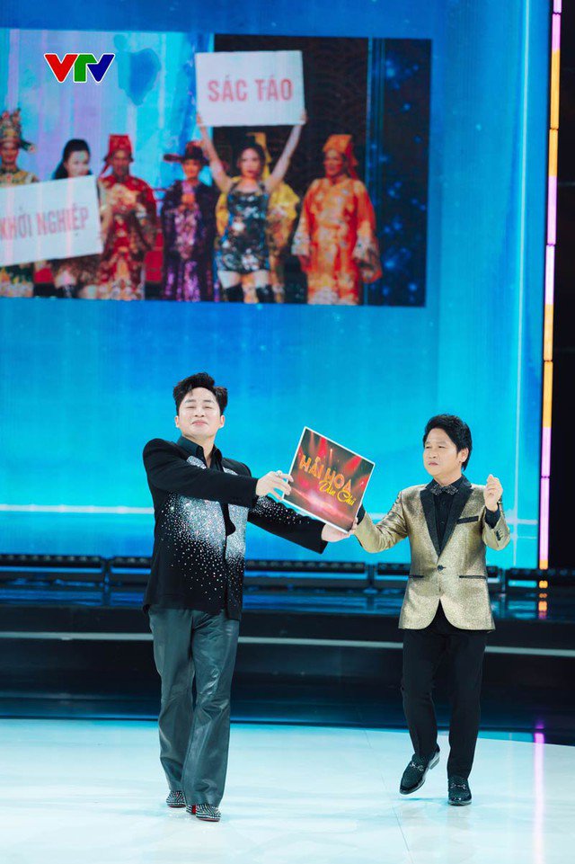 Tùng Dương và Trọng Tấn cũng tái hiện lại hình ảnh nhí nhảnh của Dương Hoàng Yến trong chương trình Táo Quân.