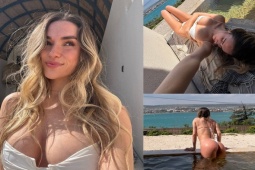 “Nữ thần bóng chuyền” Kayla Simmons diện bikini táo bạo, khoe 3 vòng rực lửa