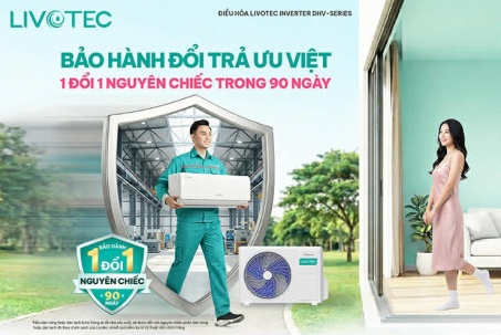 Điều hòa Livotec 1 đổi 1 trong vòng 90 ngày - chấm dứt việc “bảo họ tới hành”
