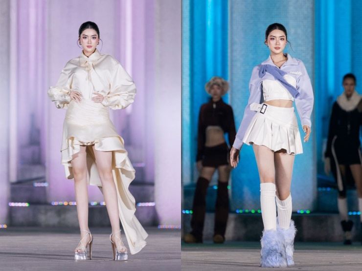 Người đẹp tại phần thi phụ đầu tiên Người đẹp Thời trang cuối năm 2025 ở TP HCM. Với kỹ năng, kinh nghiệm sân khấu, Phan Phương Oanh ghi tên vào top 5 thí sinh trình diễn đẹp nhất.