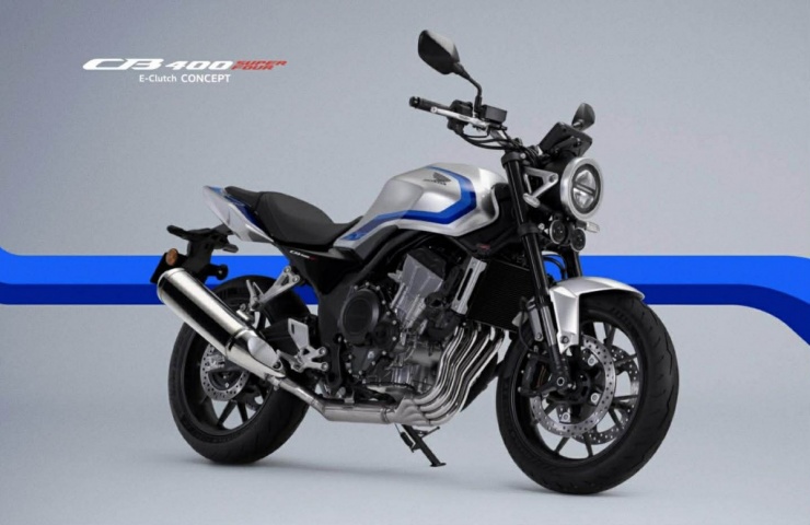 Huyền thoại Honda CB400 Super Four E-Clutch Concept trở lại - 1