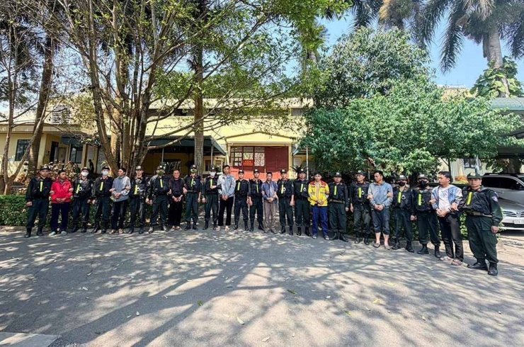 Các đối tượng bị bắt trong vụ hỗn chiến giữa điểm du lịch Tà Xùa