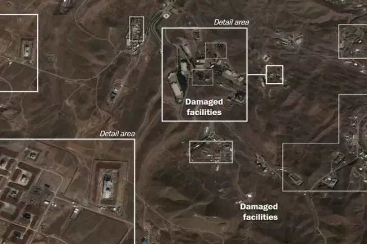 Ảnh vệ tinh hé lộ mức độ thiệt hại của các cơ sở tên lửa Iran